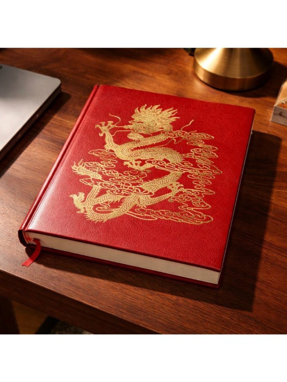 National Geographic Soc Journey into China Hardcover Book Embossed Gold Dragon